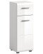 Hochschrank >Ice< in Weiß Hochglanz - 30x80x30cm (BxHxT)