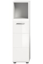 Hochschrank >Ice< in Weiß Hochglanz - 30x110x30cm (BxHxT)