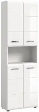 Hochschrank >Ice< in Weiß Hochglanz -...