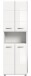 Hochschrank >Ice< in Weiß Hochglanz - 60x185x30cm (BxHxT)