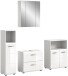 Badezimmer-Set >Ice< in Weiß Hochglanz - 180x190x32cm (BxHxT)