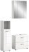 Badezimmer-Set >Ice< in Weiß Hochglanz - 105x190x32cm (BxHxT)