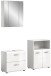Badezimmer-Set >Ice< in Weiß Hochglanz - 135x190x32cm (BxHxT)