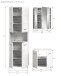 Badezimmer-Set >Ice< in Weiß Hochglanz - 135x190x32cm (BxHxT)