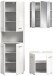 Badezimmer-Set >Ice< in Weiß Hochglanz - 135x190x32cm (BxHxT)