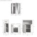 Badezimmer-Set >Ice< in Weiß Hochglanz - 180x190x32cm (BxHxT)