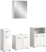 Badezimmer-Set >Ice< in Weiß Hochglanz - 180x190x32cm (BxHxT)