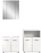 Badezimmer-Set >Ice< in Weiß Hochglanz - 135x190x32cm (BxHxT)