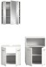 Badezimmer-Set >Ice< in Weiß Hochglanz - 135x190x32cm (BxHxT)