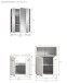 Badezimmer-Set >Ice< in Weiß Hochglanz - 135x190x32cm (BxHxT)