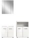 Badezimmer-Set >Ice< in Weiß Hochglanz - 135x190x32cm (BxHxT)