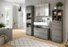 Waschbeckenunterschrank >Silver< in Rauchsilber - 80x55x37cm (BxHxT)