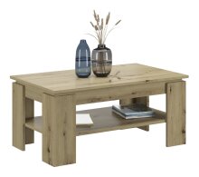 Couchtisch >Titan< in Artisan Eiche - 100x45x60cm...