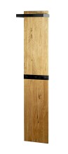 Wandgarderobe >54337< in eiche, schwarz,...