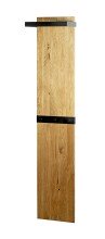 Wandgarderobe >54337< in eiche, schwarz,...