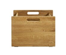 Zeitungsständer >54350< in eiche, Massivholz - 40x30x21cm (BxHxT)