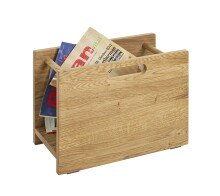 Zeitungsständer >54350< in eiche, Massivholz - 40x30x21cm (BxHxT)