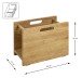 Zeitungsständer >54350< in eiche, Massivholz - 40x30x21cm (BxHxT)