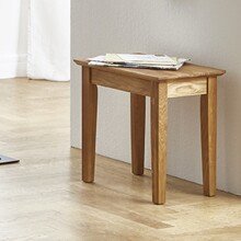 Beistelltisch >54351< in eiche, Massivholz - 43x42x30cm (BxHxT)