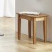 Beistelltisch >54351< in eiche, Massivholz - 43x42x30cm (BxHxT)