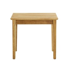 Beistelltisch >54352< in eiche, Massivholz - 56x52x30cm (BxHxT)