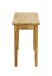 Beistelltisch >54352< in eiche, Massivholz - 56x52x30cm (BxHxT)