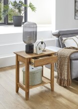 Konsole >54353< in eiche, Massivholz - 50x60x40cm (BxHxT)