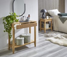 Konsole >54353< in eiche, Massivholz - 50x60x40cm (BxHxT)