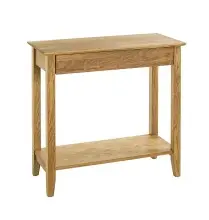 Konsole >54354< in eiche, Massivholz - 75x75x35cm...