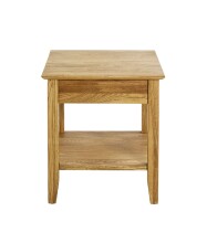 Beistelltisch >54355< in eiche, Massivholz - 45x52x45cm (BxHxT)