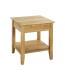 Beistelltisch >54355< in eiche, Massivholz - 45x52x45cm (BxHxT)