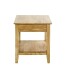 Beistelltisch >54355< in eiche, Massivholz - 45x52x45cm (BxHxT)