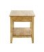 Beistelltisch >54355< in eiche, Massivholz - 45x52x45cm (BxHxT)