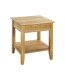 Beistelltisch >54355< in eiche, Massivholz - 45x52x45cm (BxHxT)