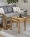 Beistelltisch >54356< in eiche, Massivholz - 45x52x45cm (BxHxT)