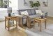 Beistelltisch >54356< in eiche, Massivholz - 45x52x45cm (BxHxT)