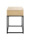 Konsole >54458< in eiche, schwarz - 40x60x40cm (BxHxT)