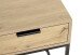 Konsole >54458< in eiche, schwarz - 40x60x40cm (BxHxT)