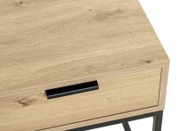 Konsole >54457< in eiche, schwarz - 40x50x40cm (BxHxT)