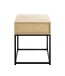 Konsole >54457< in eiche, schwarz - 40x50x40cm (BxHxT)