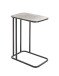 Beistelltisch >54503< in schwarz, silber, Metall - 46x62x29cm (BxHxT)
