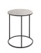 Beistelltisch >54505< in schwarz, silber, Metall - 60x46cm (HxD)