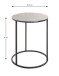 Beistelltisch >54505< in schwarz, silber, Metall - 60x46cm (HxD)