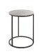 Beistelltisch >54506< in schwarz, silber, Metall - 52x41cm (HxD)
