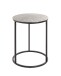Beistelltisch >54506< in schwarz, silber, Metall - 52x41cm (HxD)
