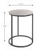 Beistelltisch >54506< in schwarz, silber, Metall - 52x41cm (HxD)