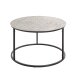 Beistelltisch >54509< in schwarz, silber, Metall - 37x59cm (HxD)