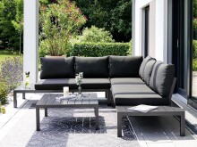 Gartenlounge-Set >Cordoba< (4-teilig) in Grau,...