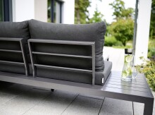 Gartenlounge-Set >Cordoba< (4-teilig) in Grau, Aluminium - 250x65x250cm (BxHxT)