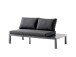 Gartenlounge-Set >Cordoba< (4-teilig) in Grau, Aluminium - 250x65x250cm (BxHxT)
